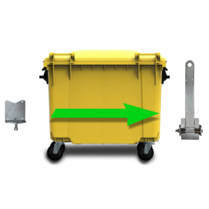 KIT DE TRACTION POUR BAC POUBELLE A QUATRE ROUES