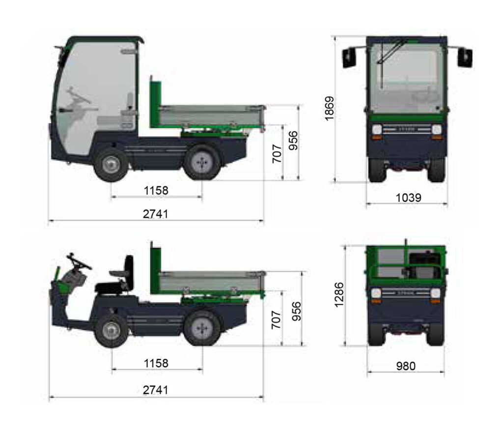 dimensions multi truck